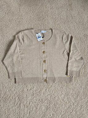 Calvin Klein cropped cardigan sweater